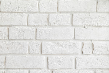 background wall of white decorative textured bricks
