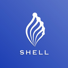 Vector design of technology shell lines. Minimalist style, flat, and simple.