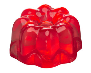 Red jelly molded, paths