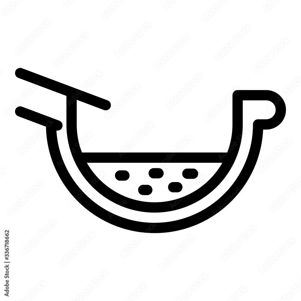 Poster storm gutter icon. outline storm gutter vector icon for web design isolated on white background