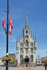Gouda Stadhuis or Town Hall heritage building on Grote Markt