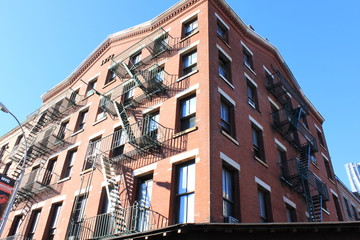 New York H&auml;user und Feuertreppen
