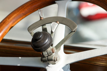 Antique car steering wheel