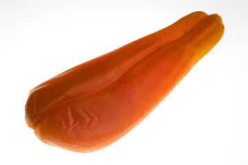 Bottarga  di muggine di Sardegna, su fondo bianco