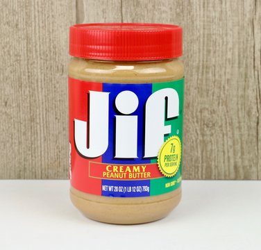 Jar of Jif Creamy Peanut Butter
