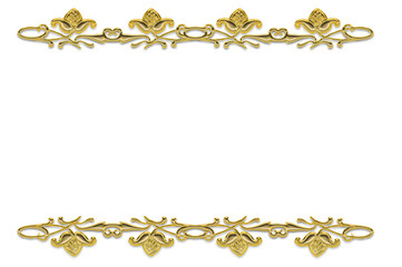 abstract floral background with golden 