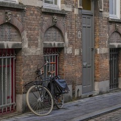Fototapeta na wymiar bikes in amsterdam