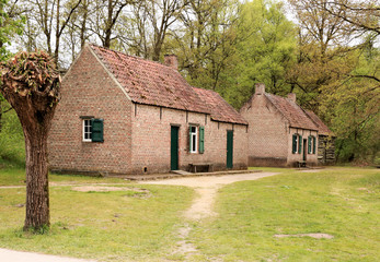 Fototapeta na wymiar ancient farmhouse, Bokrijk, Belgium
