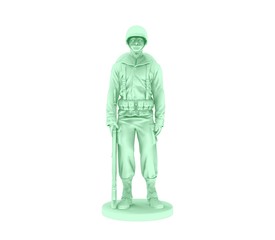 3d illustration of the soldier