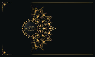 Fototapeta premium Luxury mandala background with silver arabesque. luxury ornamental mandala design background in dark color. mandala vector Islamic, Turkish, Saudi Arabic, Qatar, Bahrain, Iran, Iraq, Pakistan, India.