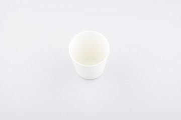 White cup in white