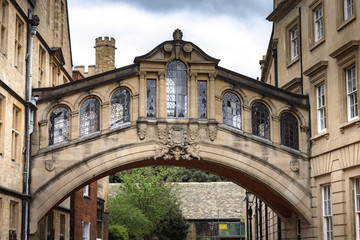 Oxford in England in early Spring with clouds during the day