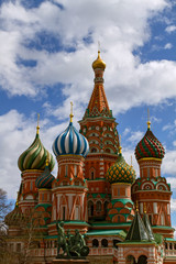 Fototapeta na wymiar View of the St Basil's Cathedral in Moscow. Red Square . Moscow. Russia.