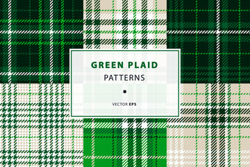 Emerald green plaid set - 336730053