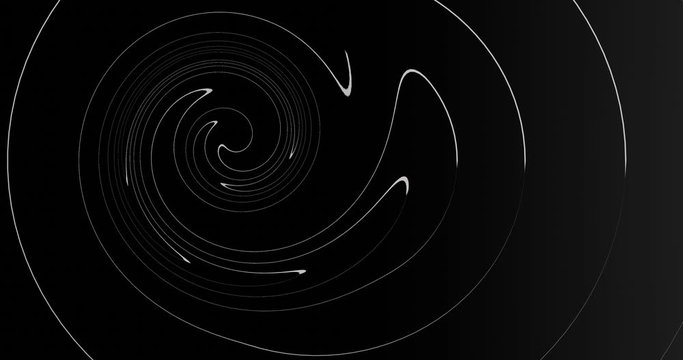 Whirlpool. Wave motion. 3D for background effects. Black and white.