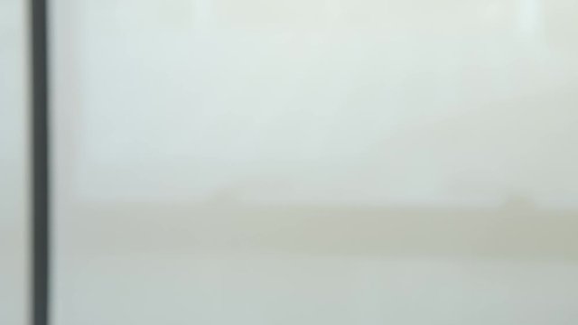 Two people shaking hands on white background