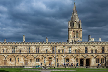 Fototapeta na wymiar Oxford in England in early Spring with clouds during the day