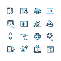 Service Tools Vector icon set
