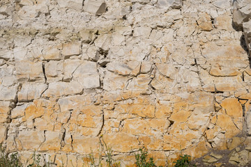 detail of limestone rocks