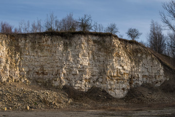 landscape with limestone outcrop