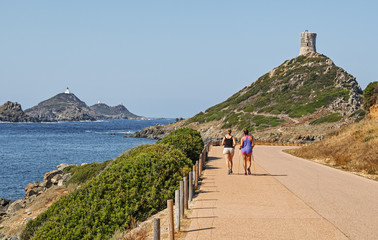 walk on the coast, des iles sanguinaires corsica ajaccio france
