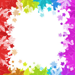 Rainbow Maple Leaves