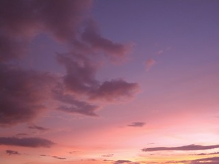 sunset in the sky