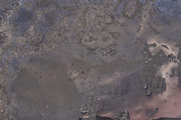 iron texture of the burnt part of the car .