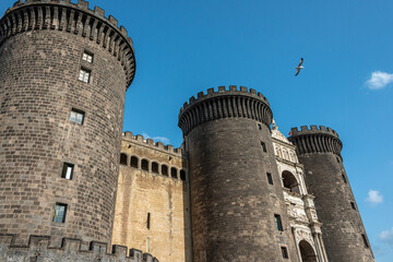 Fototapeta na wymiar Castel nuovo (italian for 