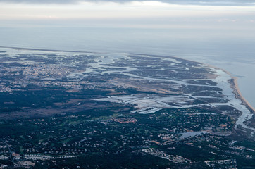 Faro and area - aerial view