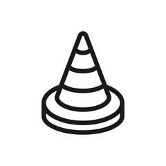 cone vector icon, traffic cone icon vector logo template