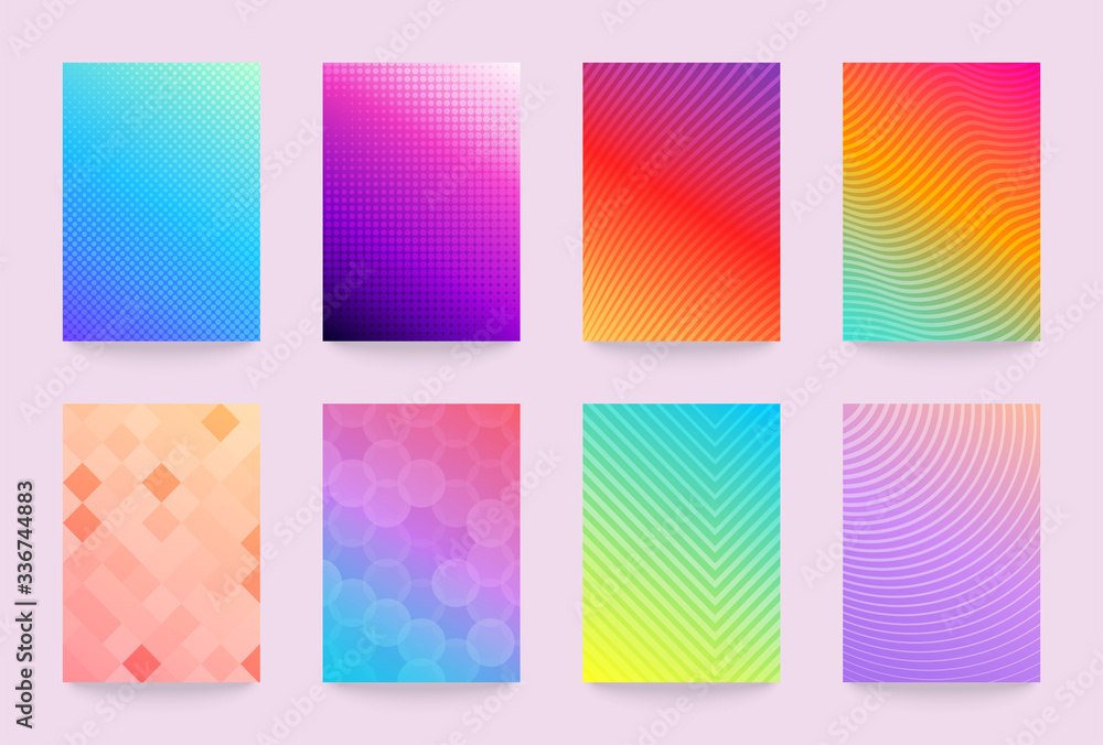 Poster minimal vector abstract cover notebook design. planner and diary bright and pastel cover for print. 