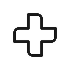 medical cross icon vector logo template