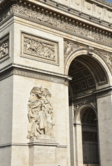 Fototapeta na wymiar Arc de Triomphe à Paris, France