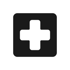 medical cross icon vector logo template