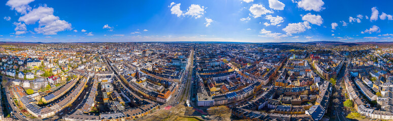 Fototapeta premium Skypano Wiesbaden Sedanplatz Deutschland