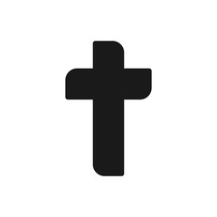 religion cross icon vector logo template