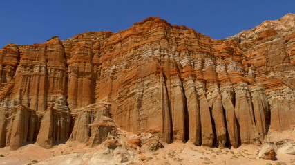 Scenic desert cliffs and buttes at Red Rock Canyon State Park