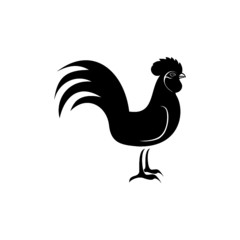 Rooster icon isolated on white background. Rooster icon in trendy design style