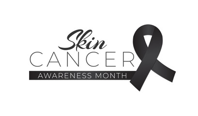 Melanoma and Skin Cancer Awareness Month Isolated Logo Icon Sign