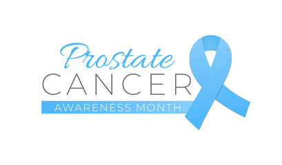 Prostate Cancer Awareness Month Isolated Logo Icon Sign