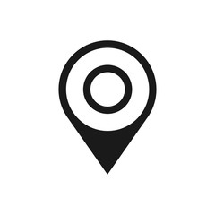 map pin icon vector logo template, locator icon