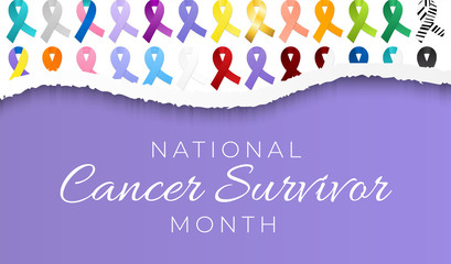 National Cancer Survivor Awareness Month Illustration