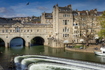 Bath in the West of England in early spring