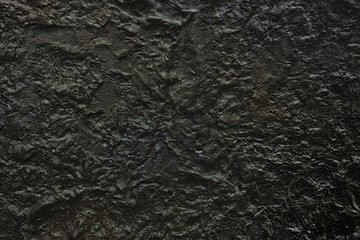 Black Stucco Wall Texture Background.