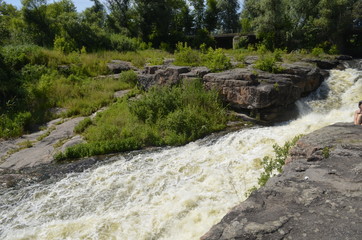 fast river in the forest