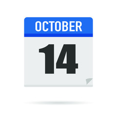 Blue Calendar icon flat style. Date, day, month. Vector illustration background for reminder, app, UI, event, holiday, office document and logo. isolated object and symbol. from year collection