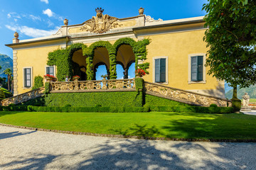 17 July 2019,  Famous Villa del Balbianello, Lake Como, Lombardy, Italy.