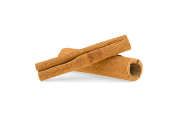 cinnamon stick on a white background isolated