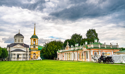 Fototapeta na wymiar Kuskovo Park in Moscow, the capital of Russia